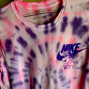 Pink&purple XXL short sleeve shirt kids